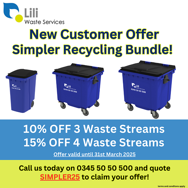 Simpler Recycling Bundle! Call us before 31st March quoting code SIMPLER25 for discounts.